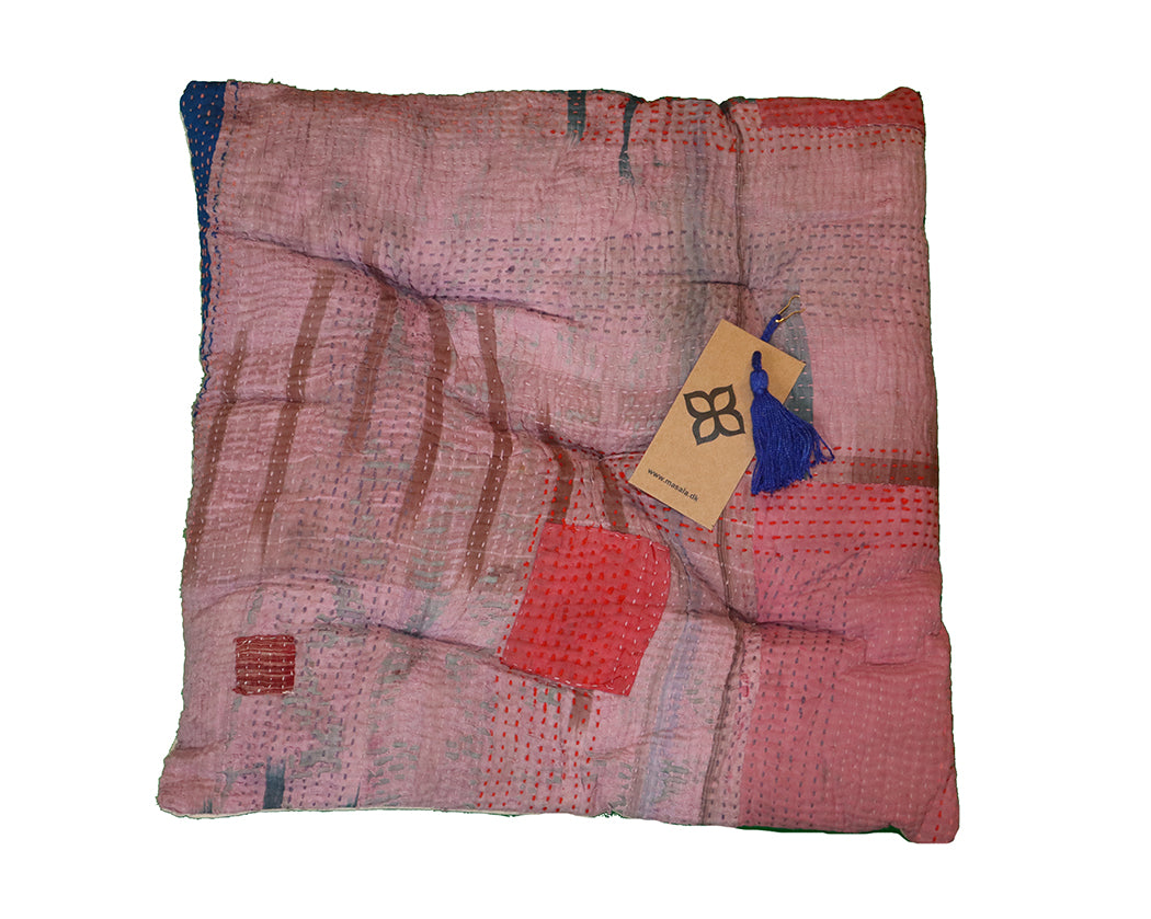 Kantha vintage chair pad 40*40 cm cotton