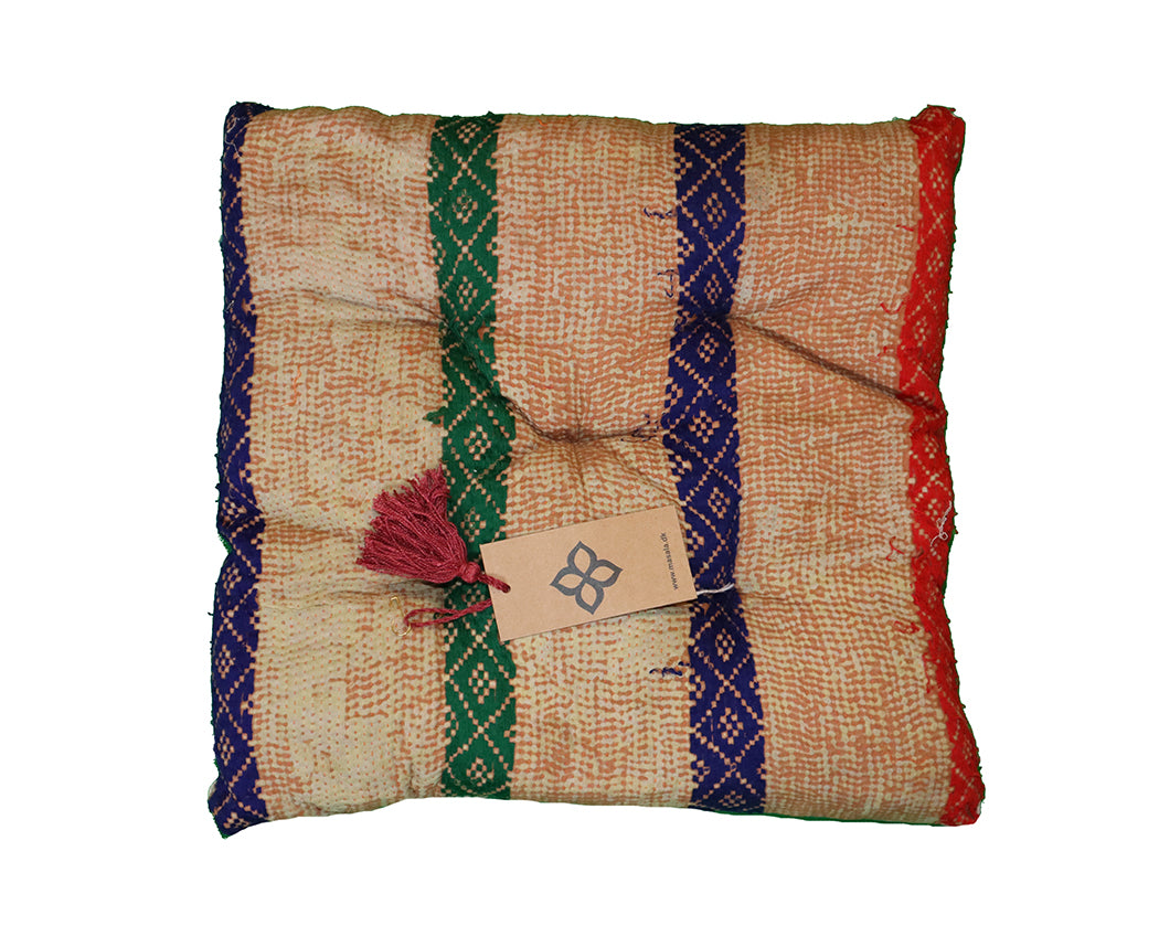 Kantha vintage chair pad 40*40 cm cotton
