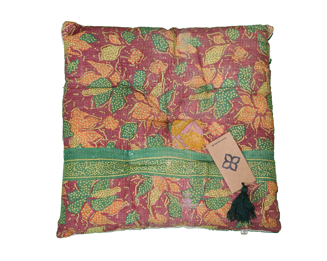 Kantha vintage chair pad 40*40 cm cotton