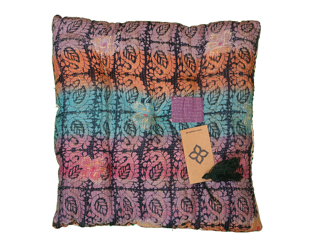 Kantha vintage chair pad 40*40 cm cotton