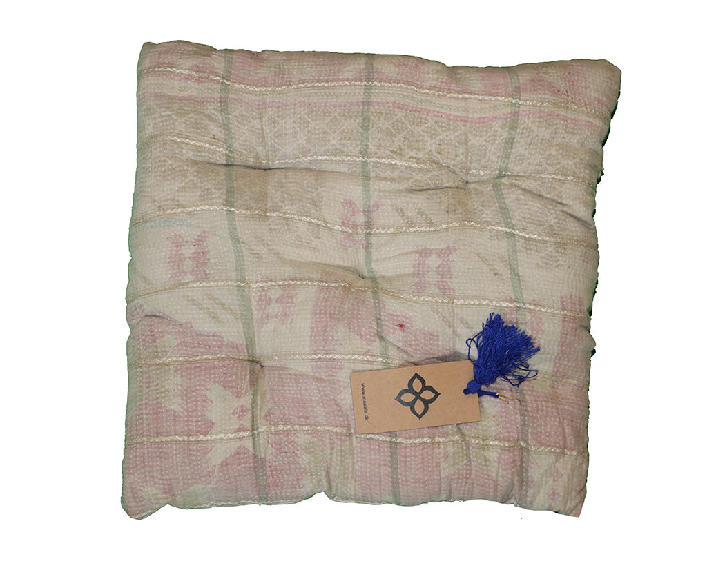 Kantha vintage chair pad 40*40 cm cotton