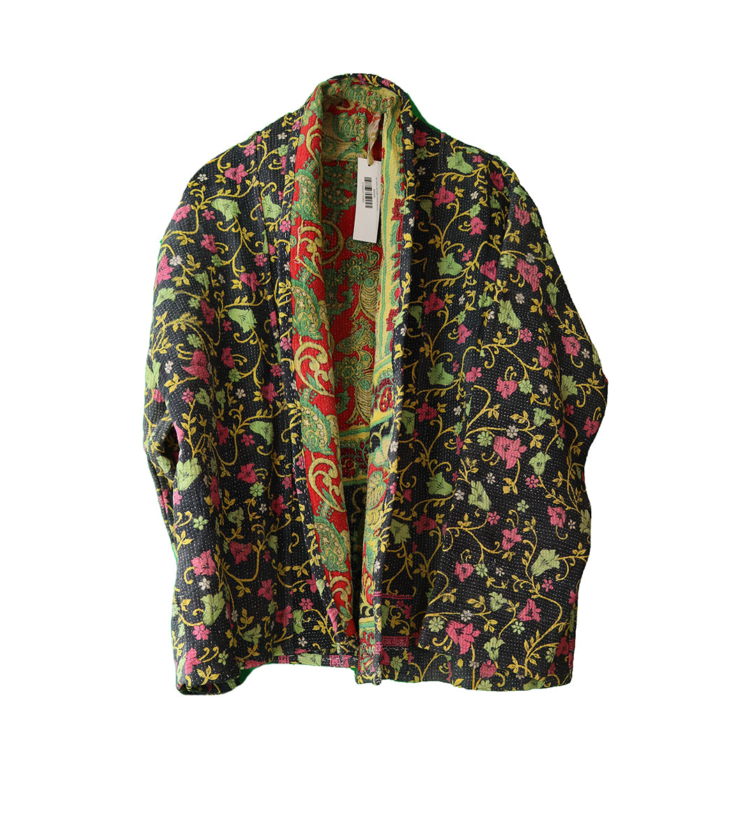 Ally kantha quilt jakke bomuld one size