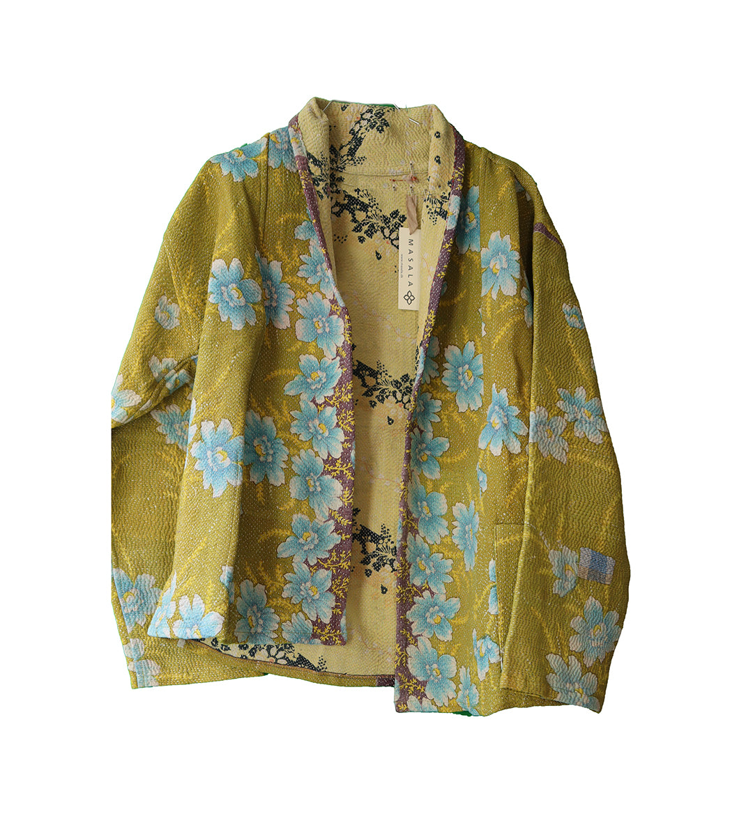 Ally kantha quilt jakke bomuld one size