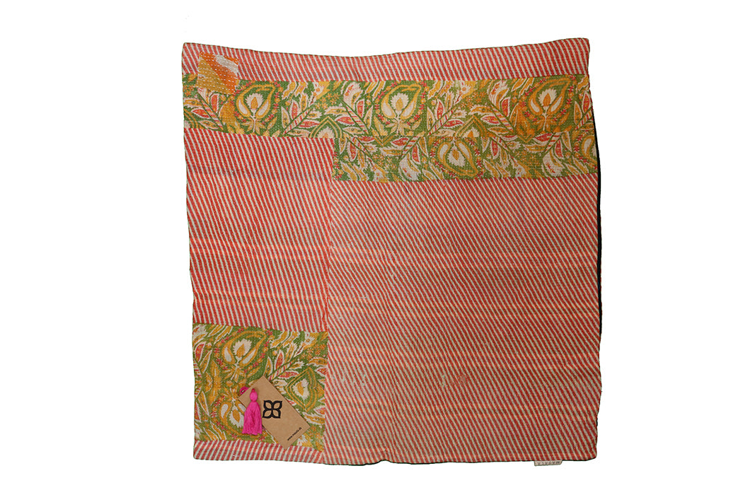 Sari Vintage Kantha Kissen 60*60 cm