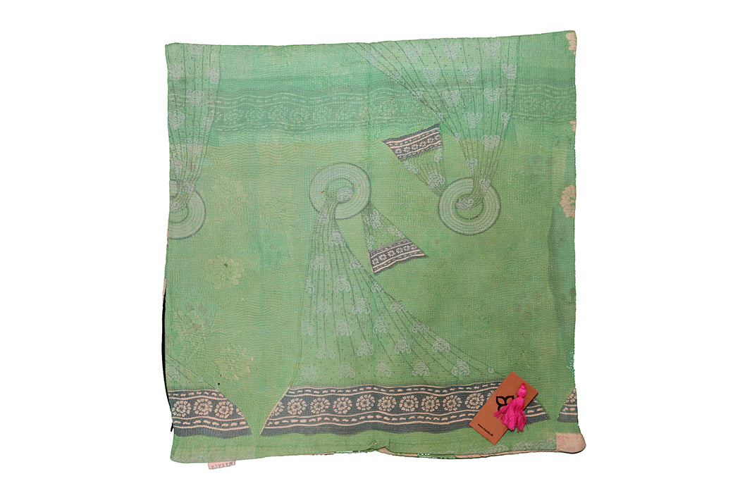 Sari Vintage Kantha Kissen 60*60 cm