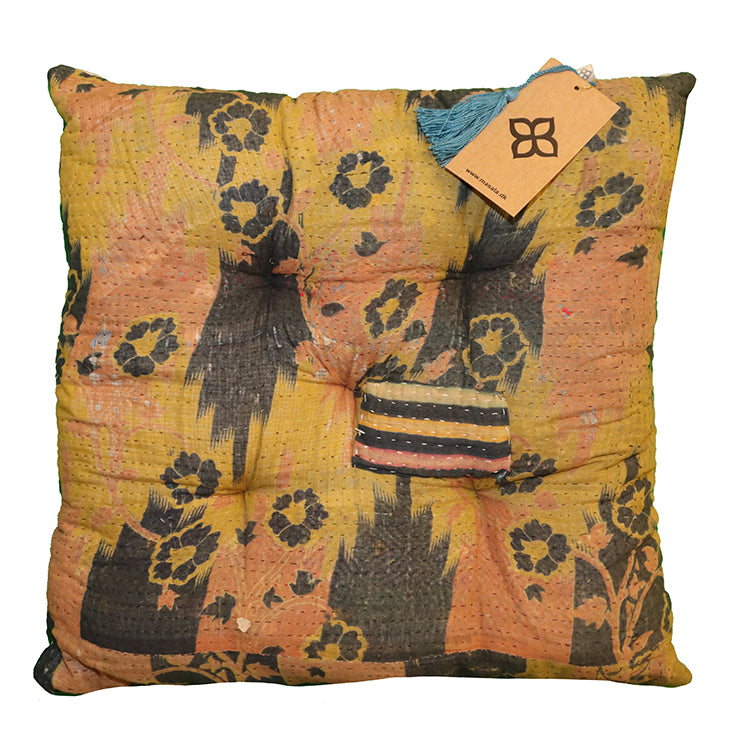 Kantha vintage hynde 40*40 cm bomuld