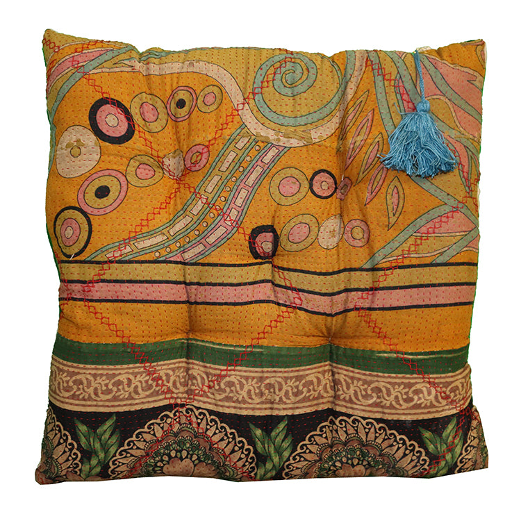 Kantha Vintage Kissen 40*40 cm Baumwolle