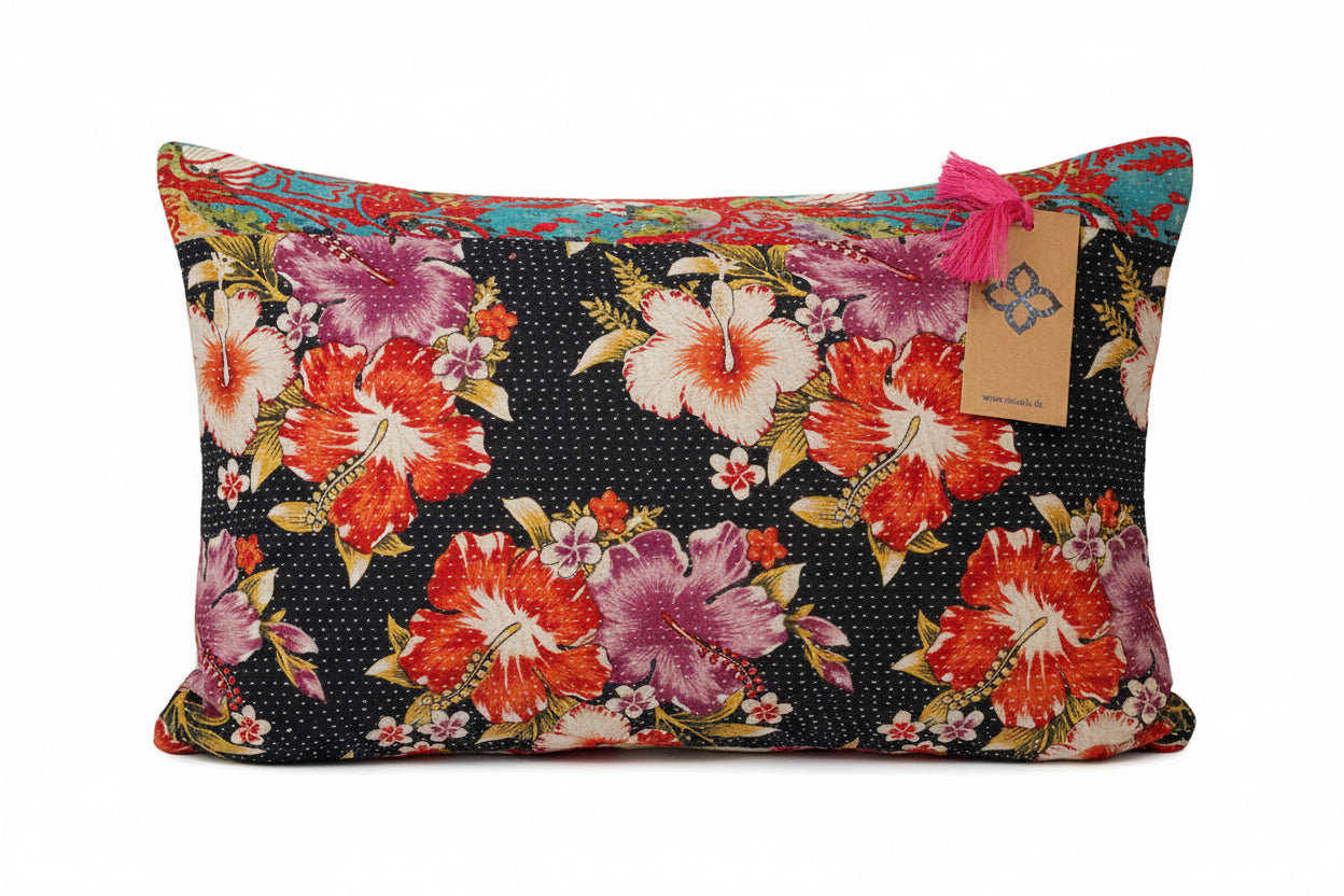 Sari vintage kantha pude 30*50 cm