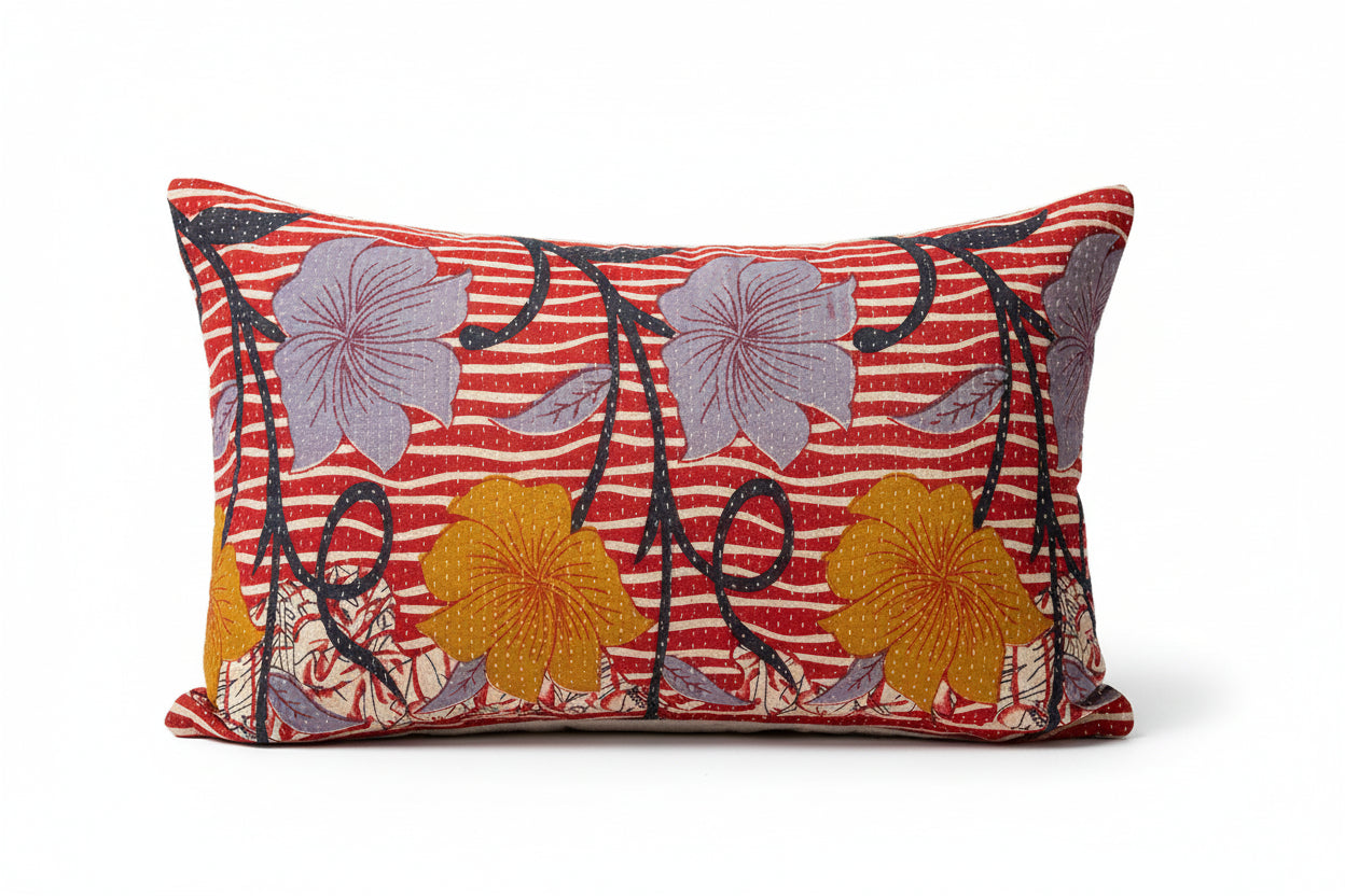 Sari vintage kantha pude 30*50 cm