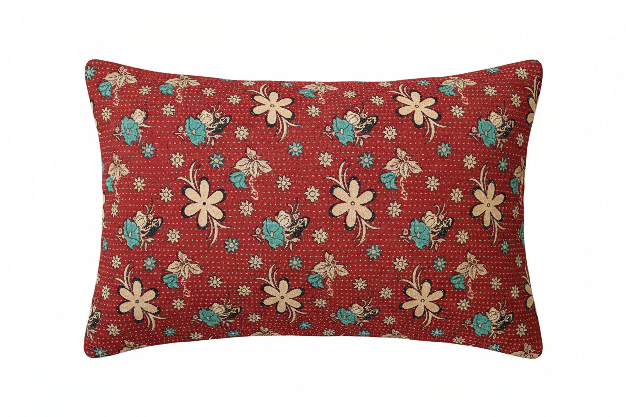 Sari vintage kantha pude 30*50 cm