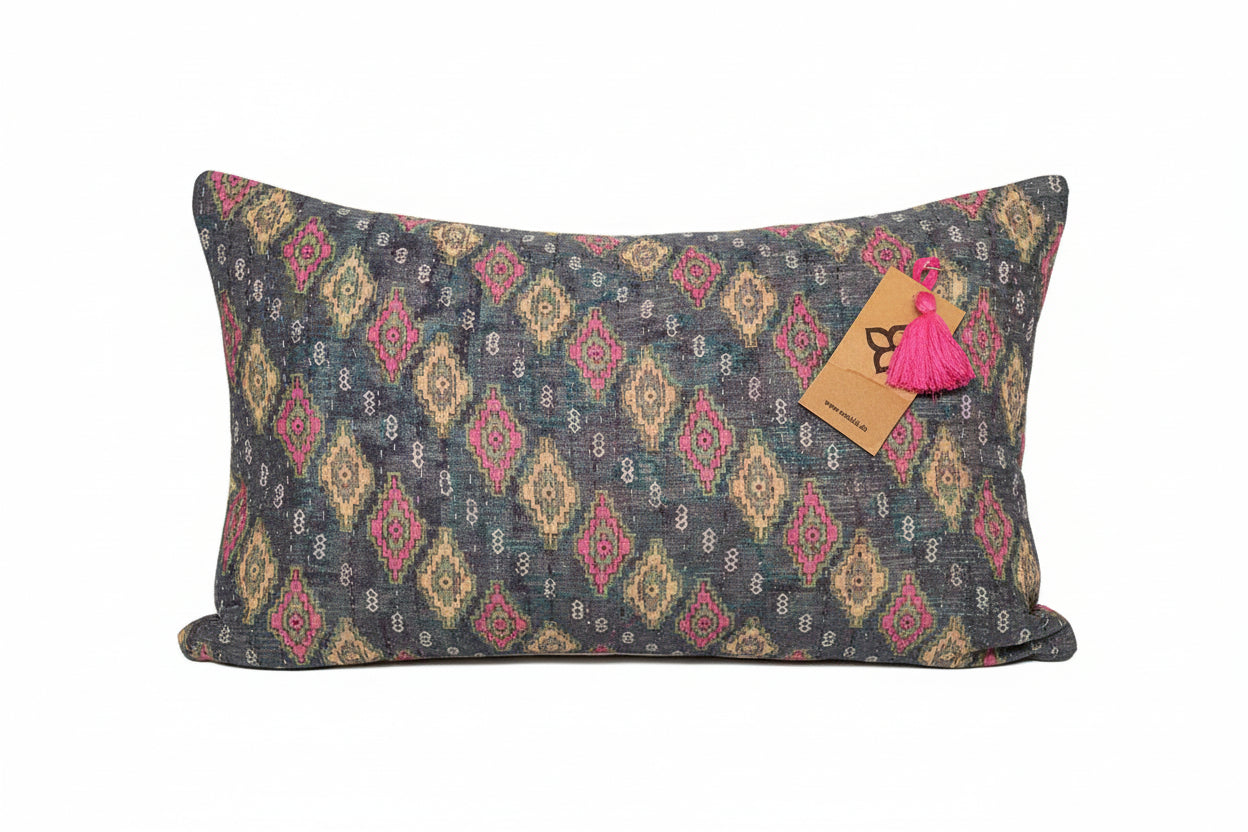 Sari Vintage Kantha Kissen 30*50 cm