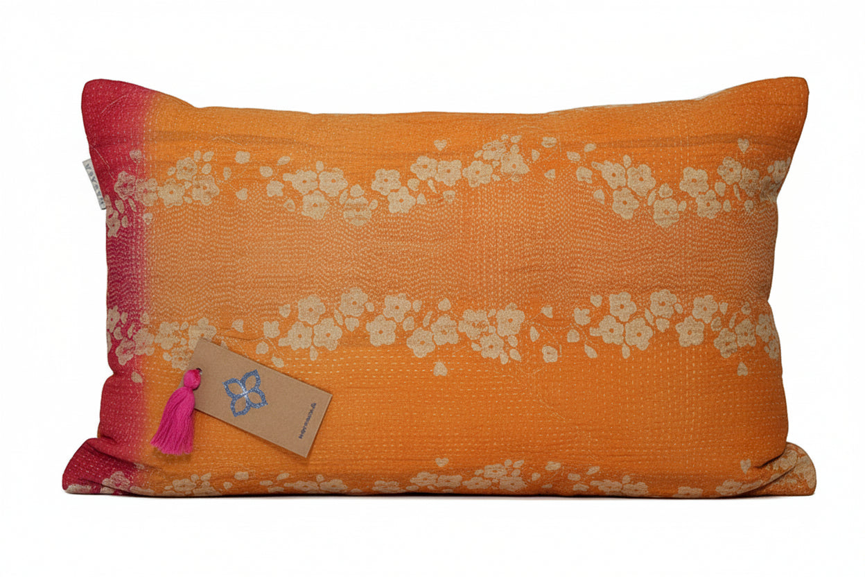 Sari vintage kantha pude 30*50 cm