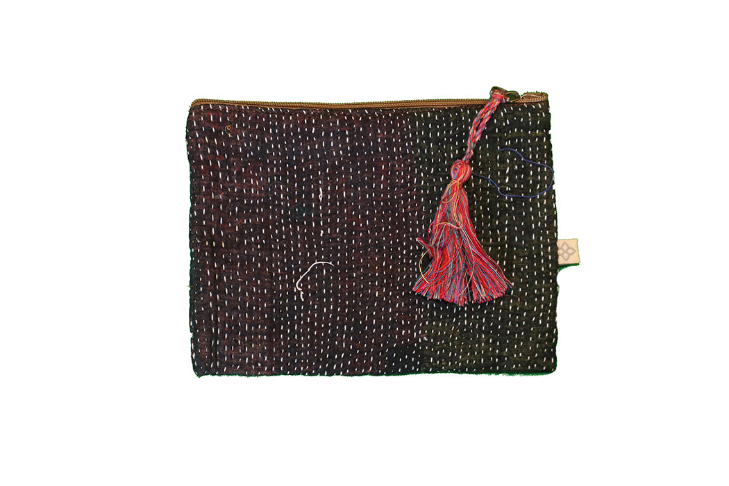 Kantha-Sari-Geldbörse 14*19 cm