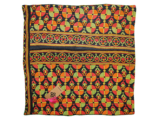 Sari vintage kantha pude 60*60 cm