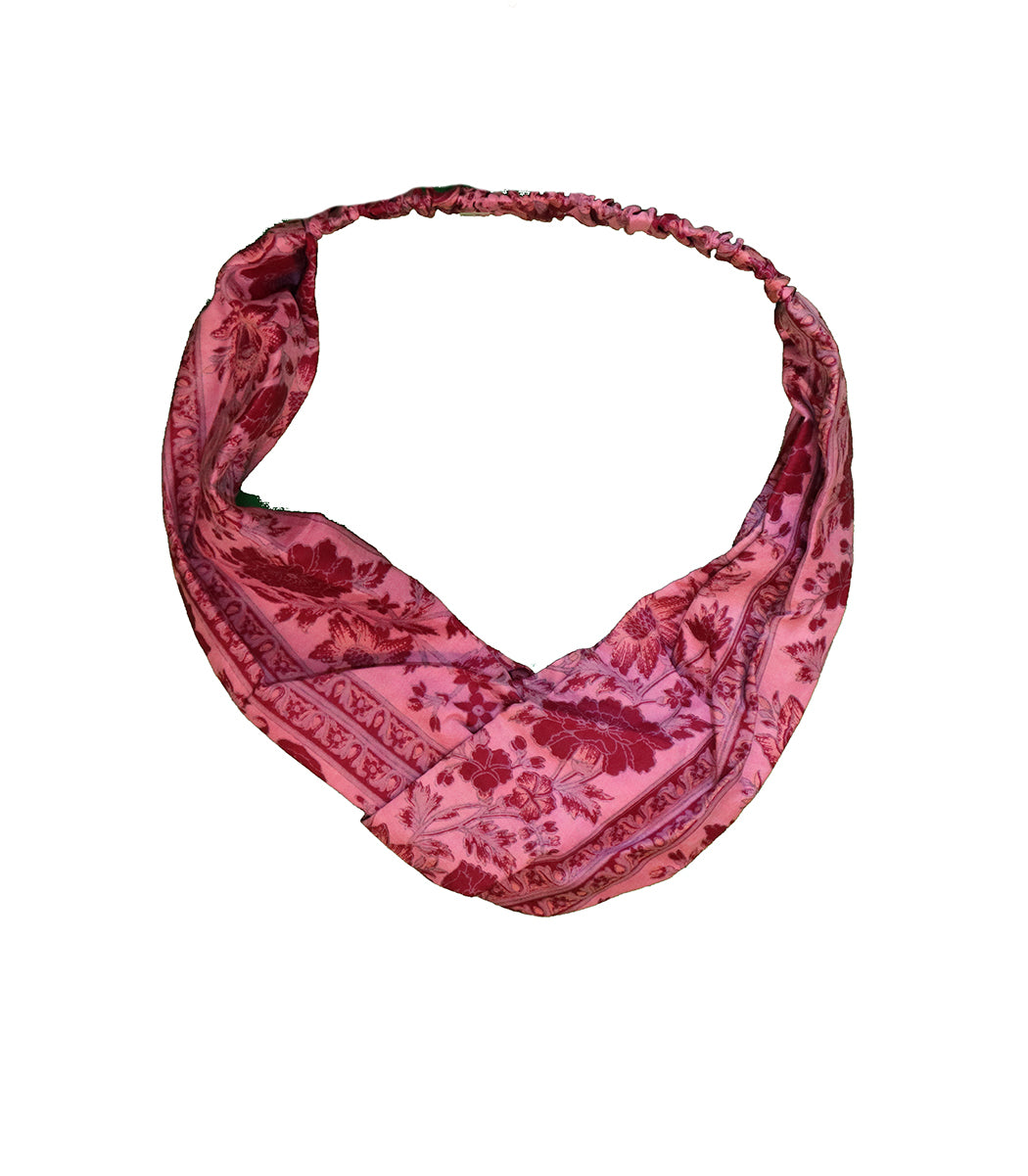 Recycled vintage sari silke hårbånd