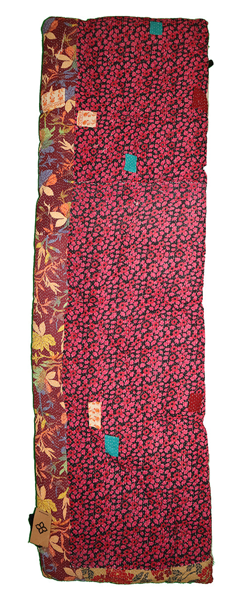 Kantha vintage bænkhynde 45*150 cm bomuld