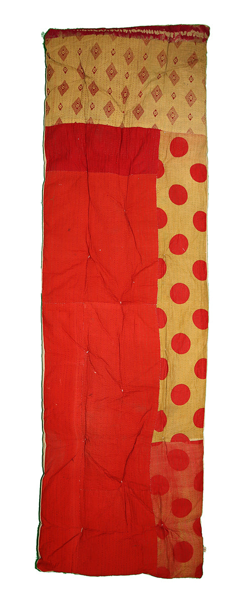 Kantha vintage bænkhynde 45*150 cm bomuld