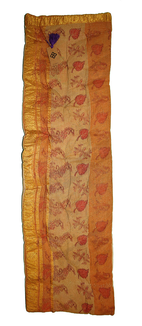 Kantha vintage bænkhynde 45*150 cm bomuld