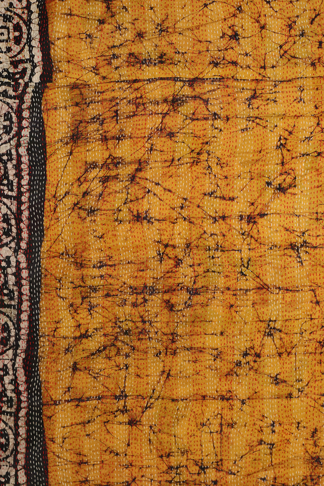 Sari kantha silk scarf 40*190 cm