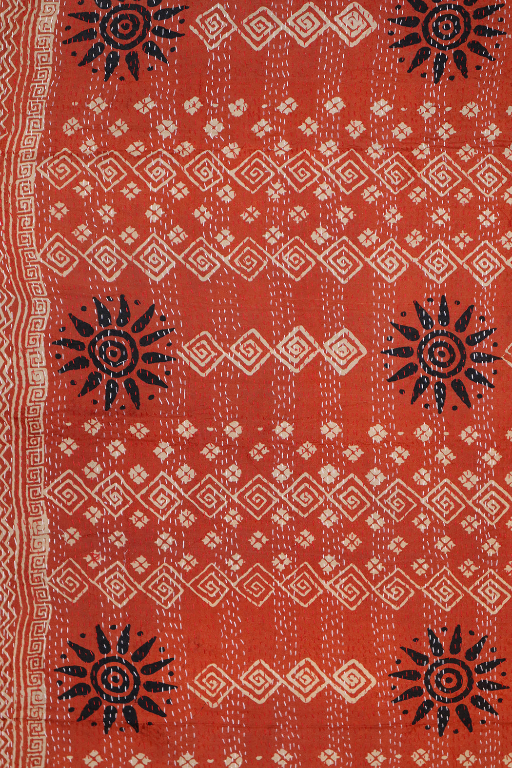Sari-Kantha-Seidenschal 40*190 cm