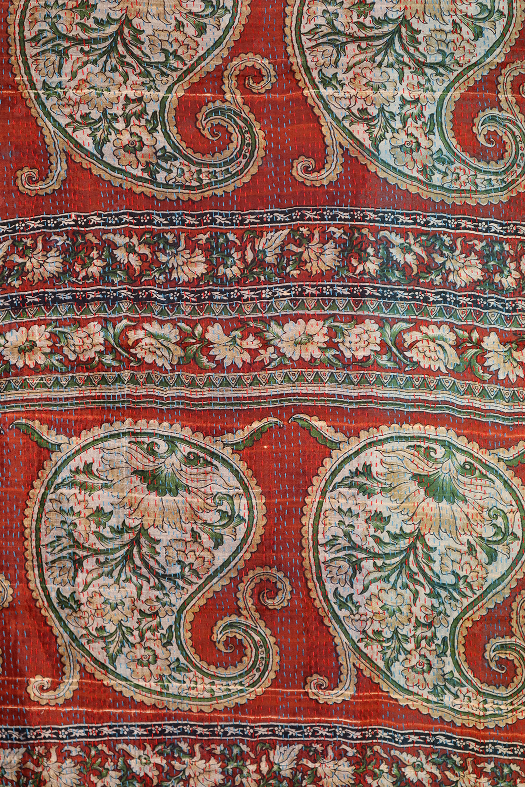 Sari-Kantha-Seidenschal 40*190 cm