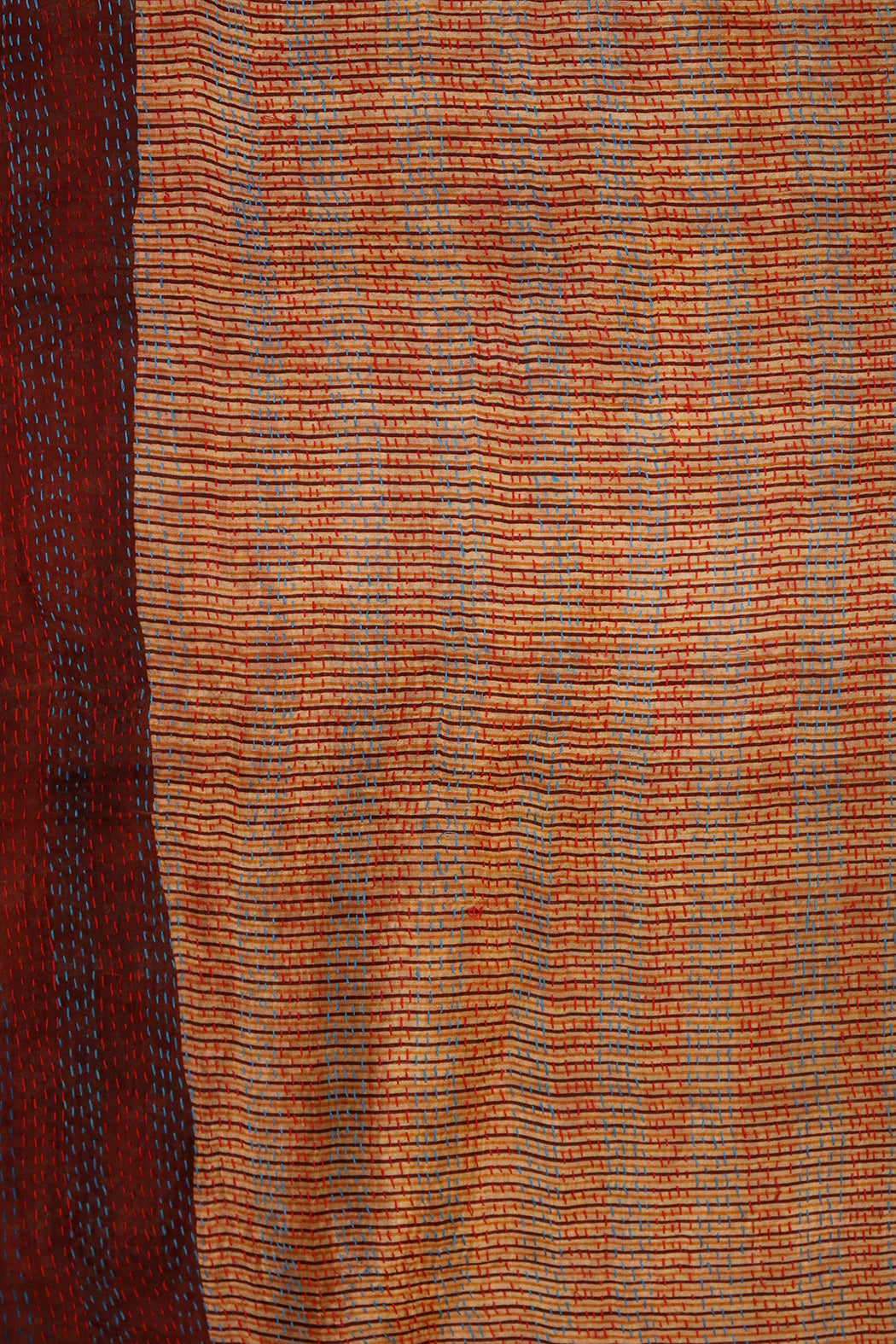 Sari kantha silk scarf 40*190 cm