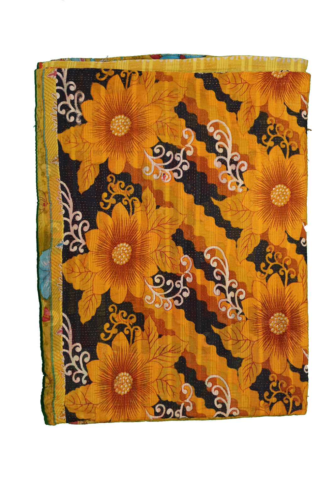 Kantha vintage throw approx 140x210 cm, cotton