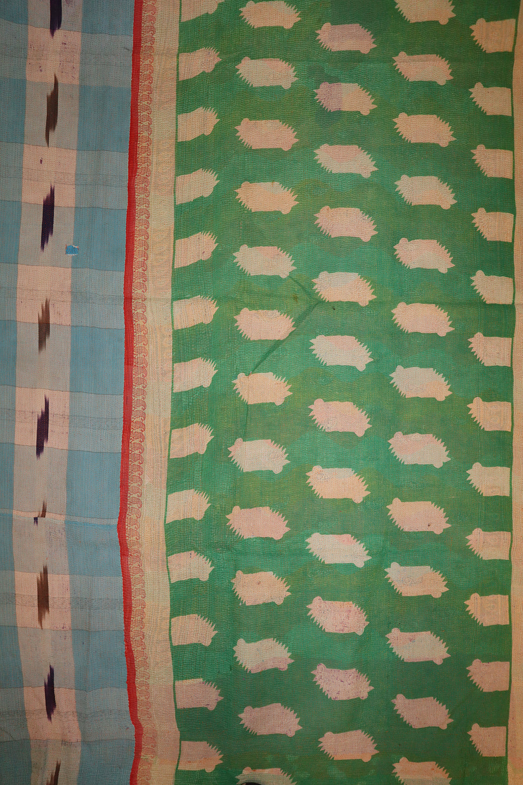 Kantha vintage throw approx 140x210 cm, cotton