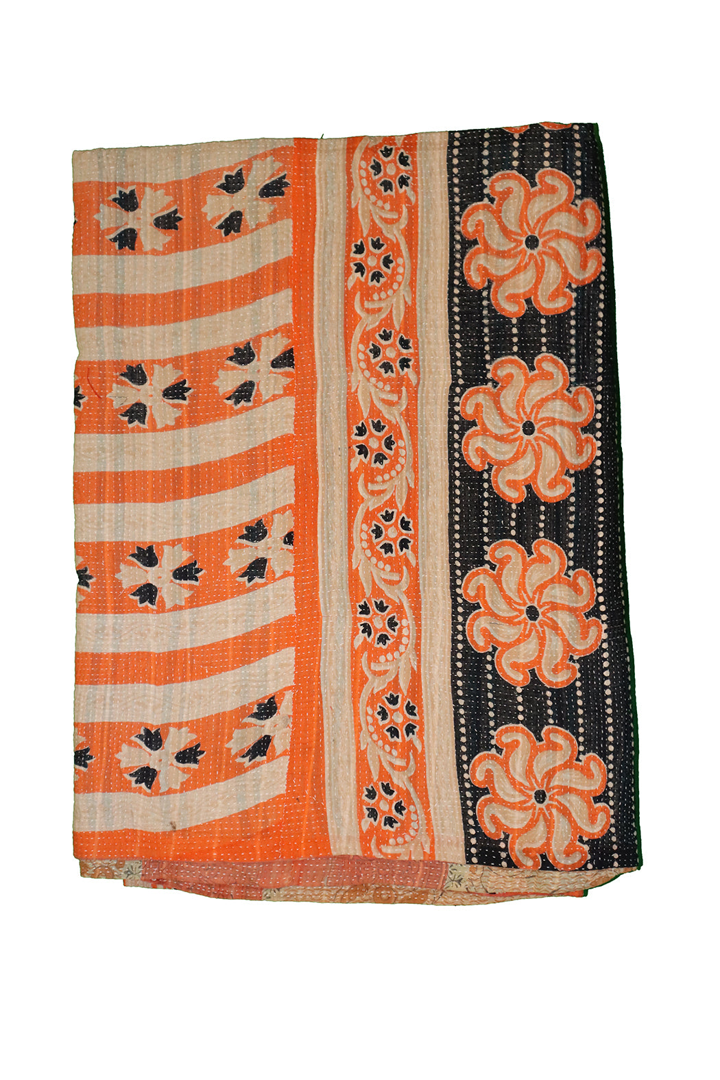 Kantha vintage throw approx 140x210 cm, cotton