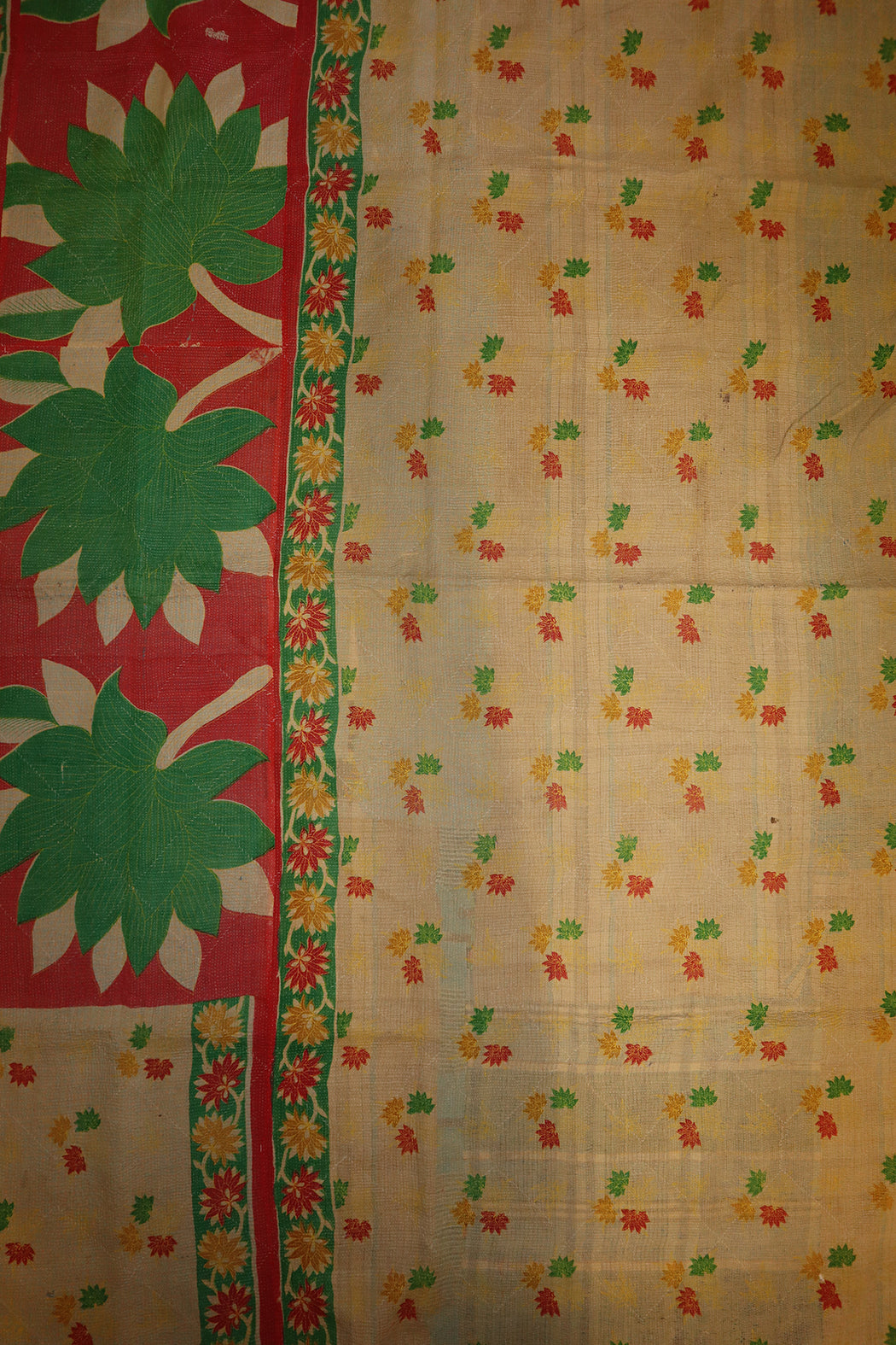 Kantha vintage throw approx 140x210 cm, cotton