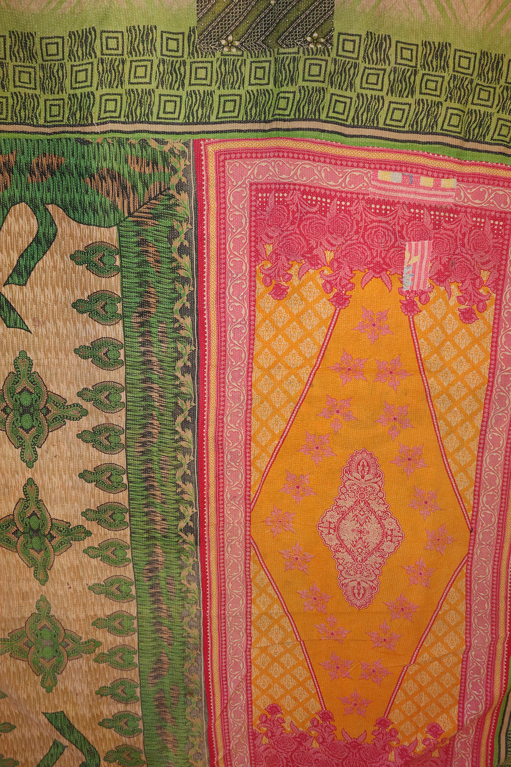 Kantha vintage throw approx 140x210 cm, cotton