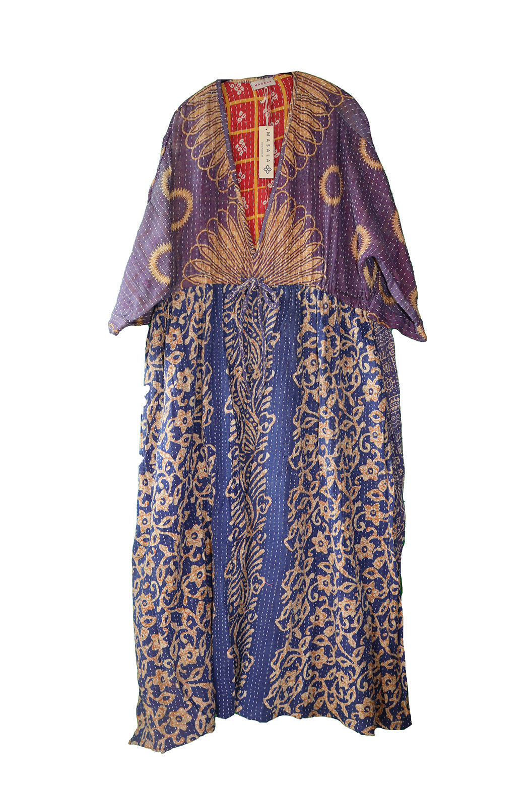 Ulrika Kantha langes Baumwollkleid, Einheitsgröße