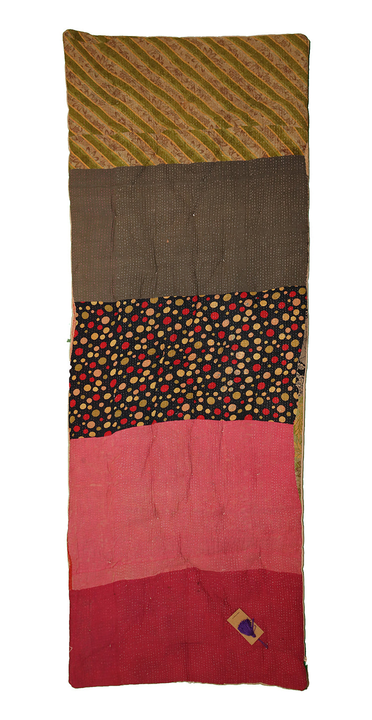 Kantha vintage rullemadras 65*180 cm bomuld