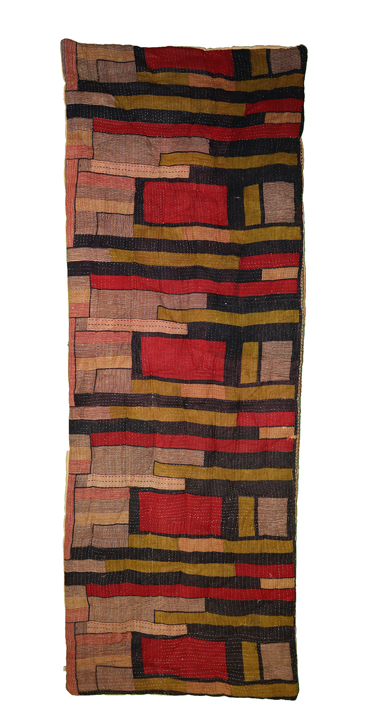 Kantha vintage rullemadras 65*180 cm bomuld