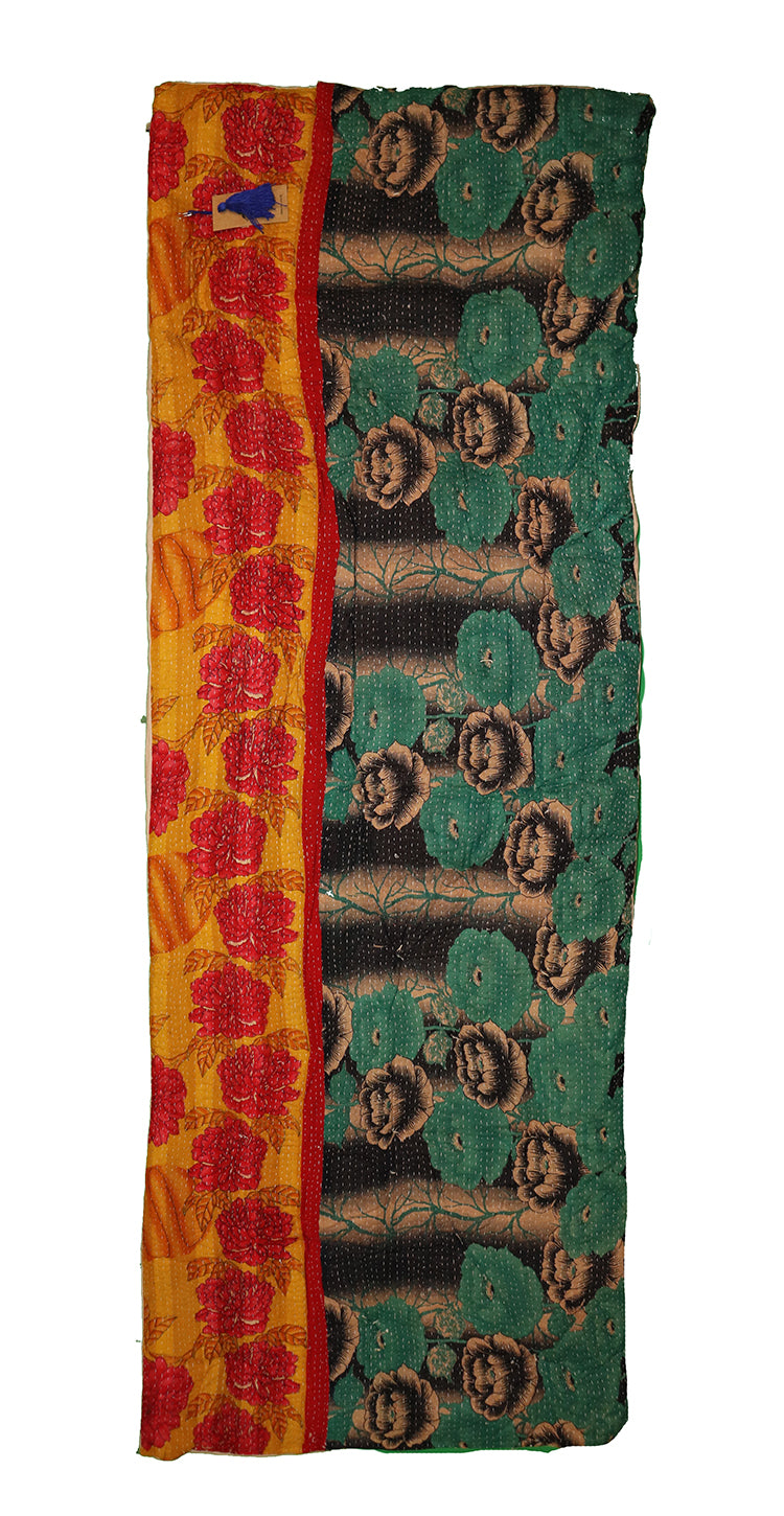 Kantha vintage rullemadras 65*180 cm bomuld