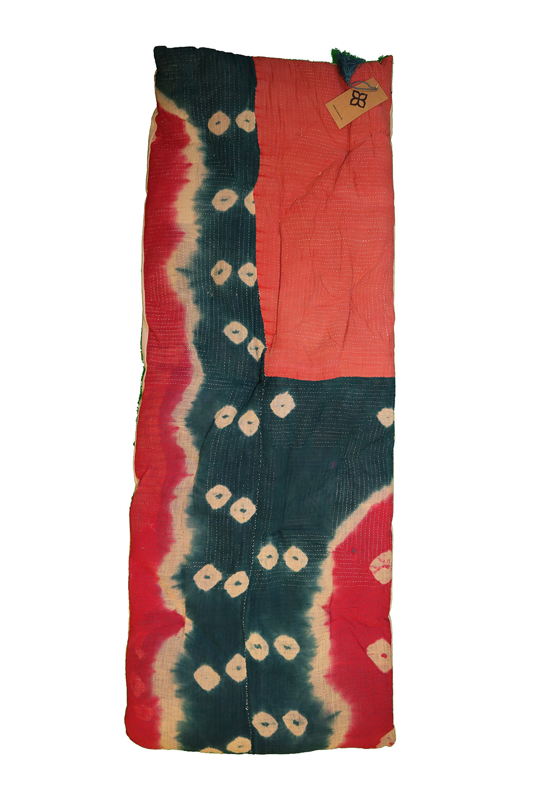 Kantha vintage bænkhynde 45*120 cm bomuld