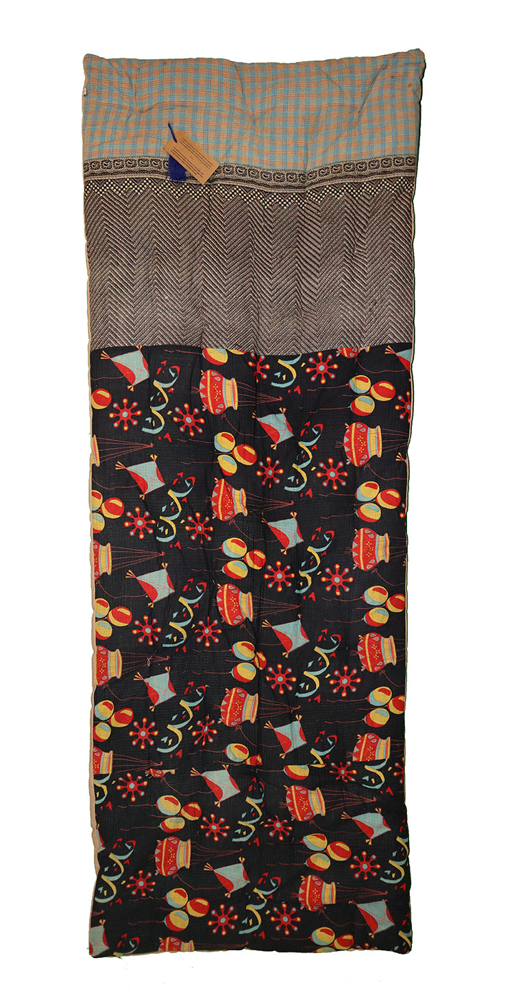Kantha vintage rullemadras 65*180 cm bomuld