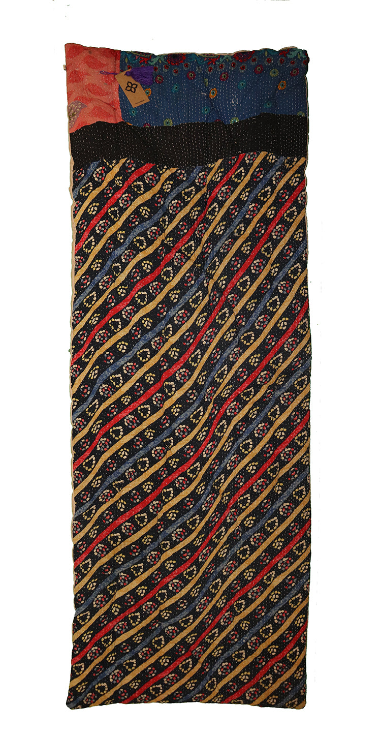 Kantha vintage rullemadras 65*180 cm bomuld