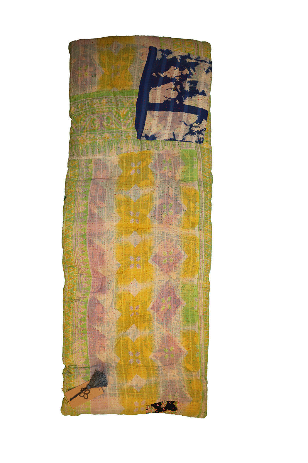 Kantha vintage bænkhynde 45*120 cm bomuld