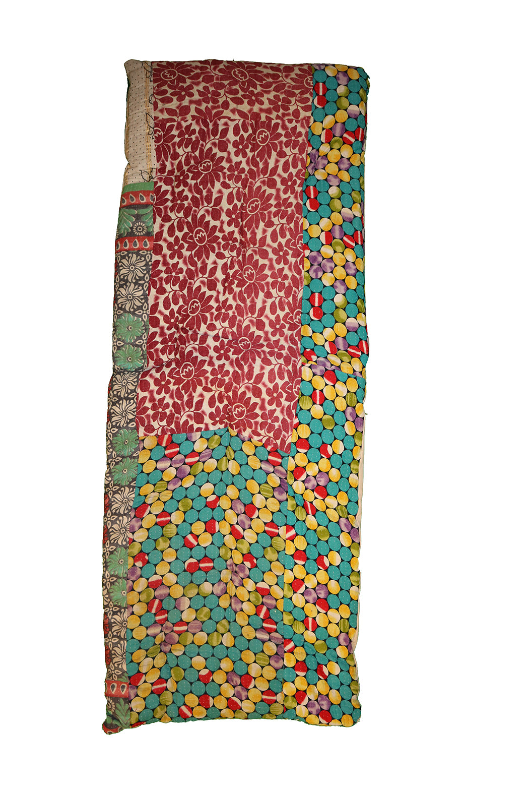 Kantha vintage bænkhynde 45*120 cm bomuld