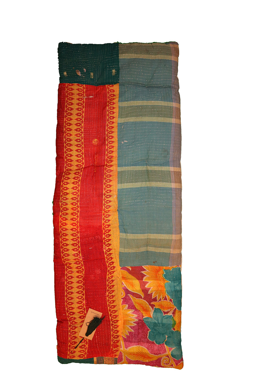 Kantha vintage bænkhynde 45*120 cm bomuld
