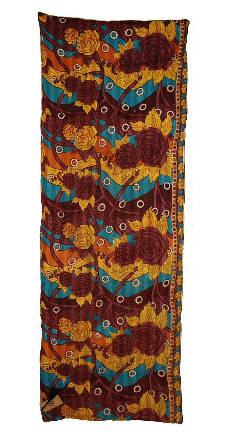 Kantha vintage rullemadras 65*180 cm bomuld