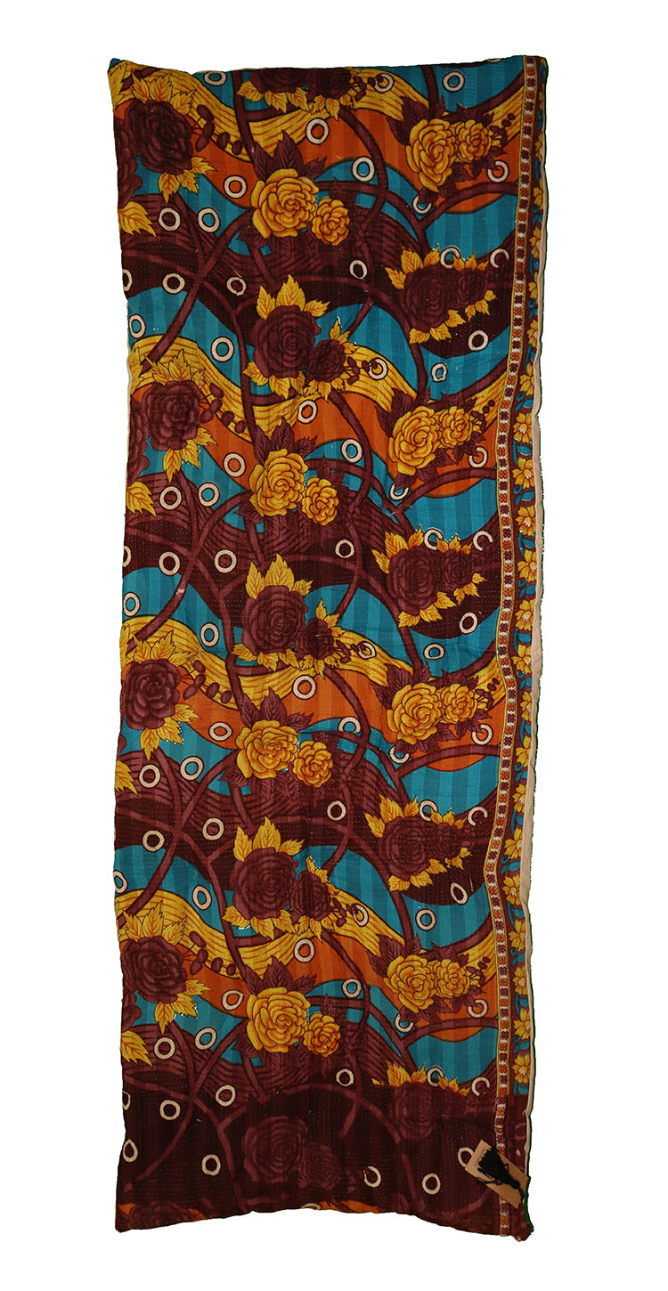 Kantha vintage rullemadras 65*180 cm bomuld