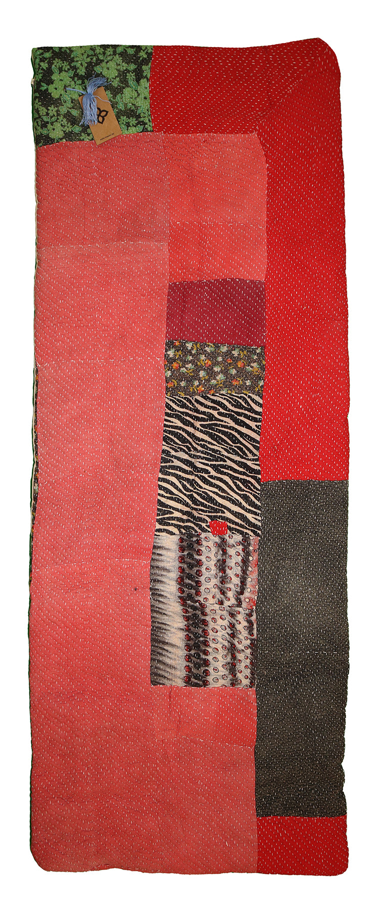 Kantha vintage rullemadras 55*150 cm bomuld