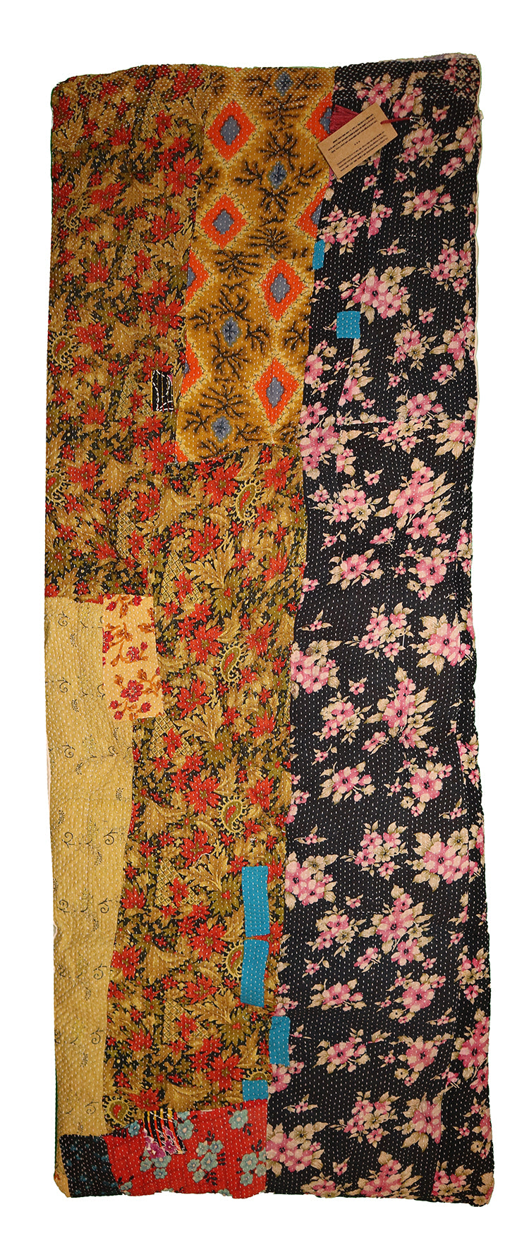 Kantha vintage rullemadras 55*150 cm bomuld