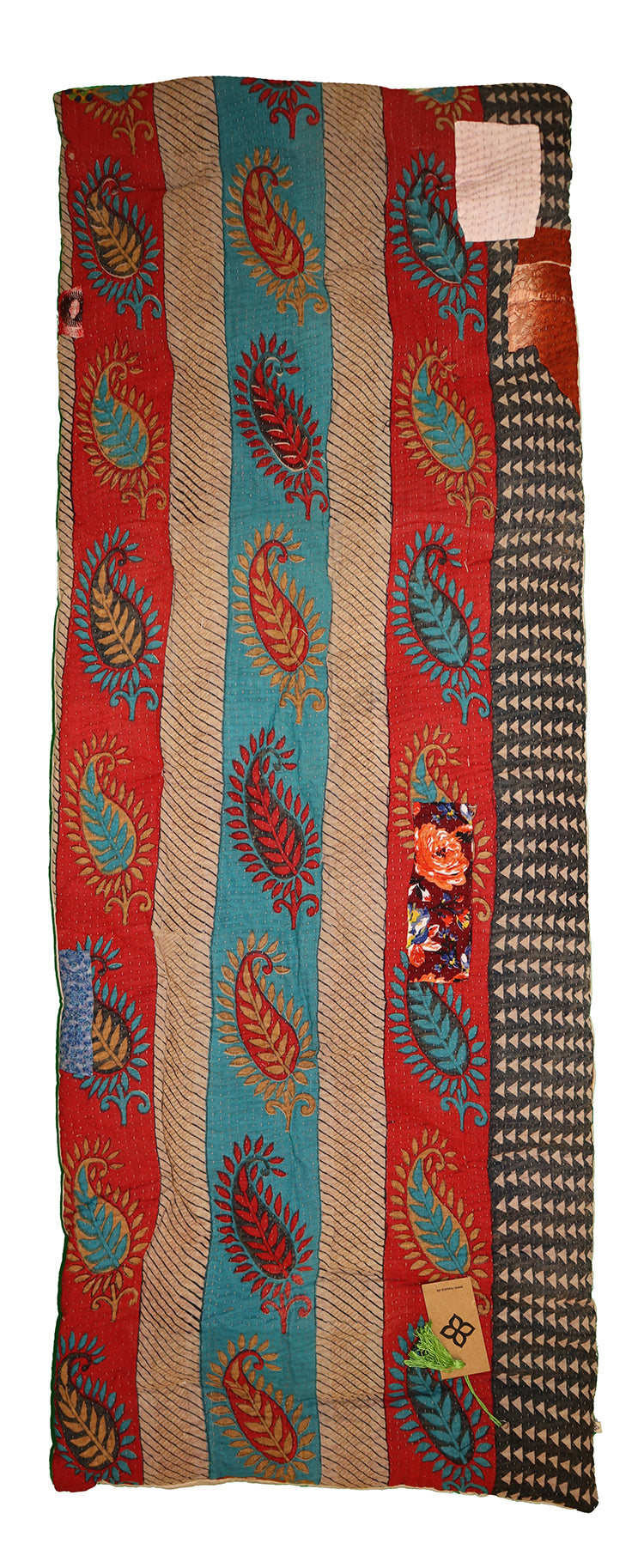 Kantha vintage rullemadras 55*150 cm bomuld