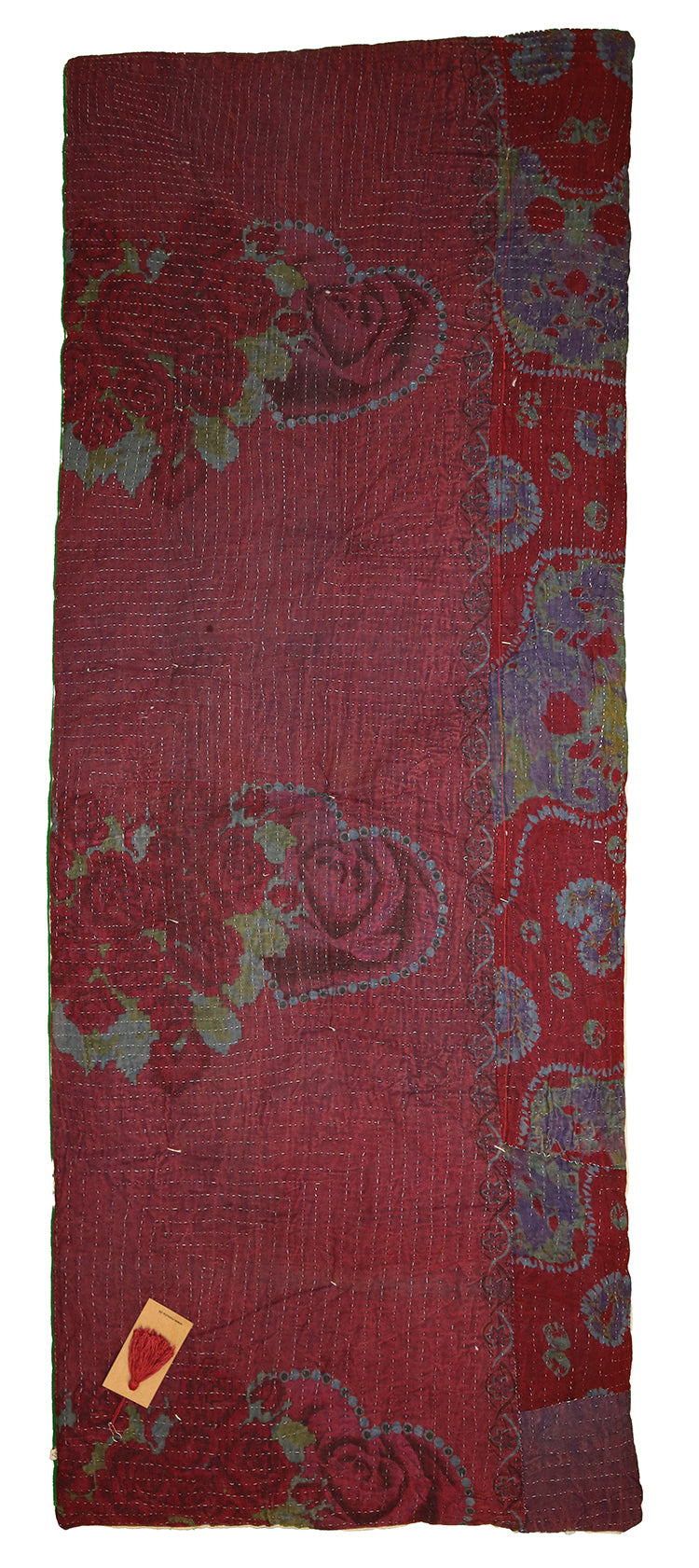 Kantha vintage rullemadras 55*150 cm bomuld