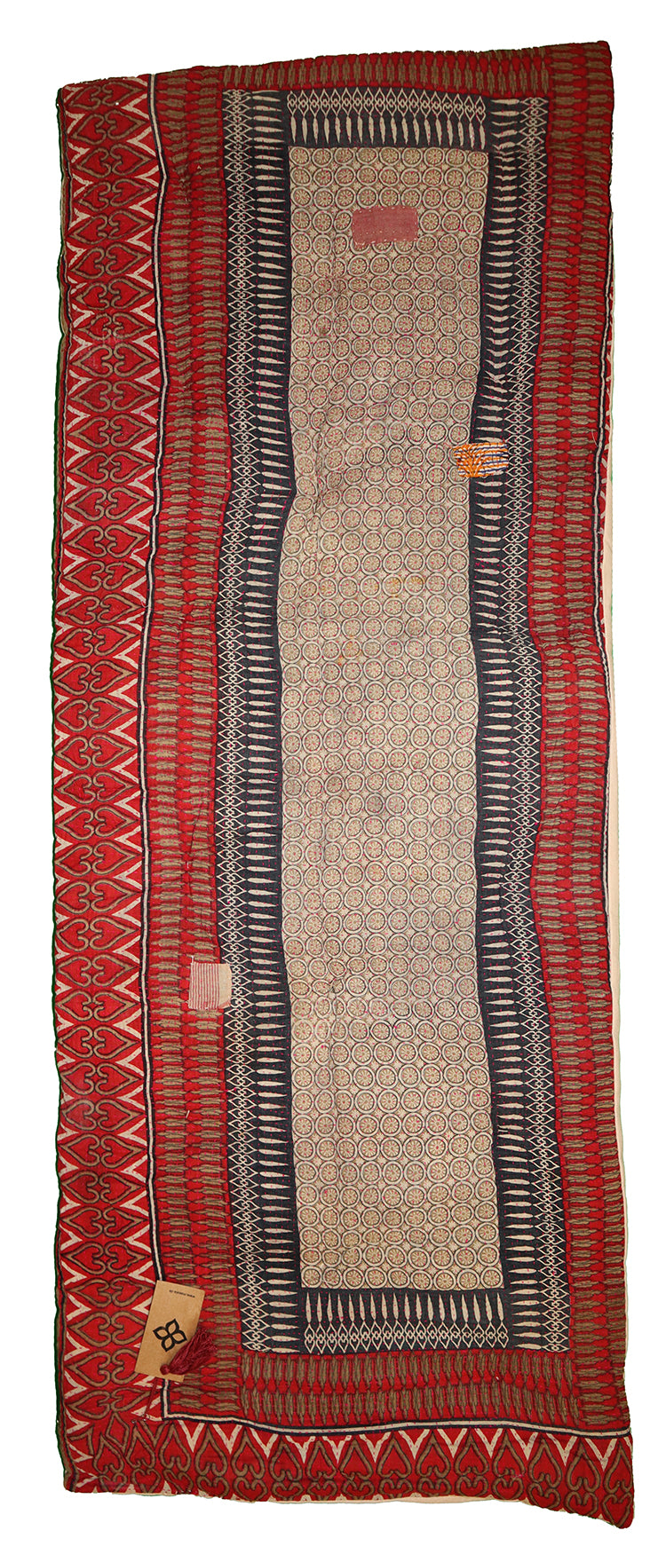 Kantha vintage rullemadras 55*150 cm bomuld
