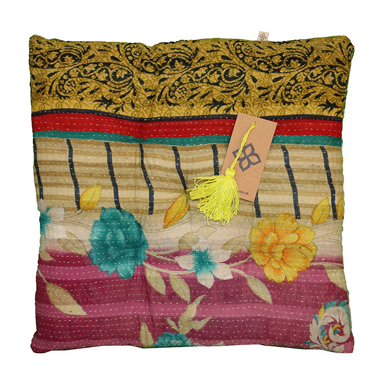 Kantha vintage hynde 40*40 cm bomuld