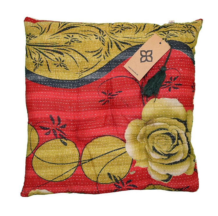 Kantha vintage hynde 40*40 cm bomuld
